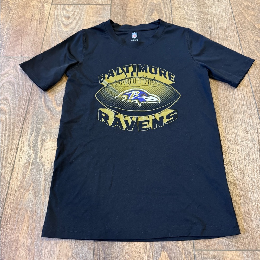 Baltimore Ravens NFL Boy’s Short Sleeve Shirt Size Small